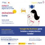 Google My Business para hoteles y alojamientos rurales. Coria