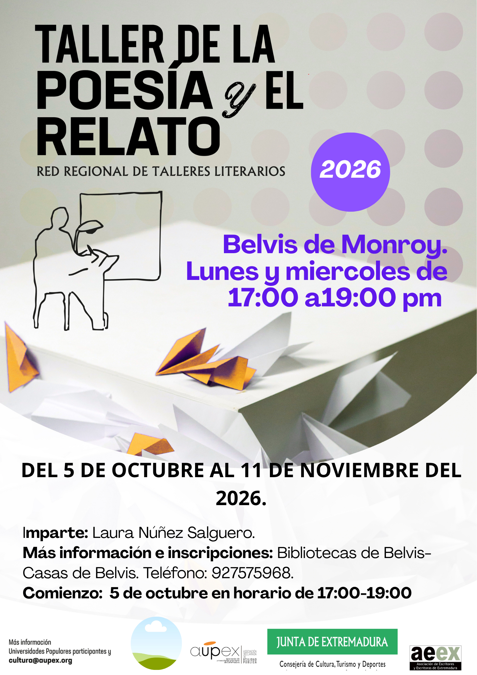 TALLER POESIA Y RELATO BELVIS
