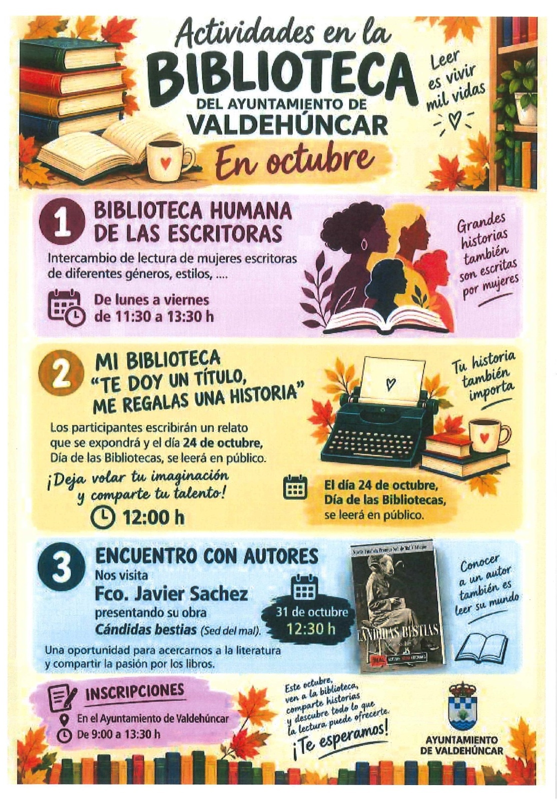actividades en la biblioteca Valdehúncar
